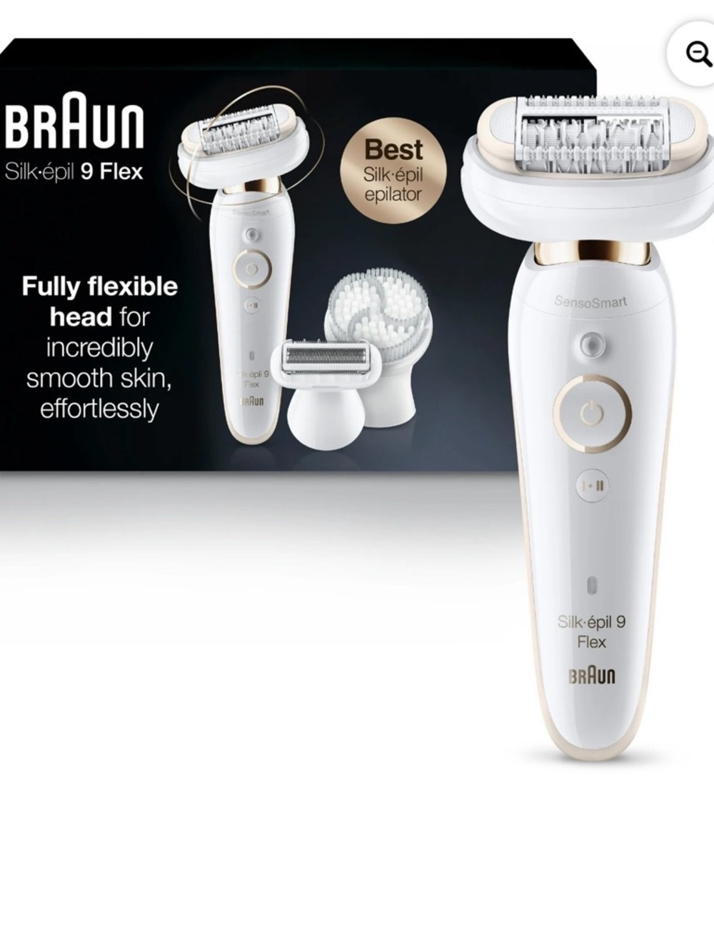 Silk-épil 9 Flex White Women  Epilator